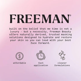 Freeman tube on bathroom shelf lifestyle shot showing routine-friendly design and storage
