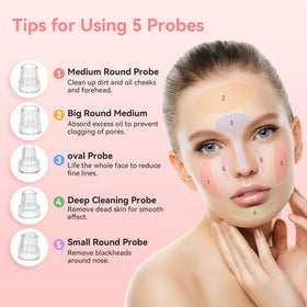 FREESHOW arranged probe set demonstrating versatile heads for targeted cleaning