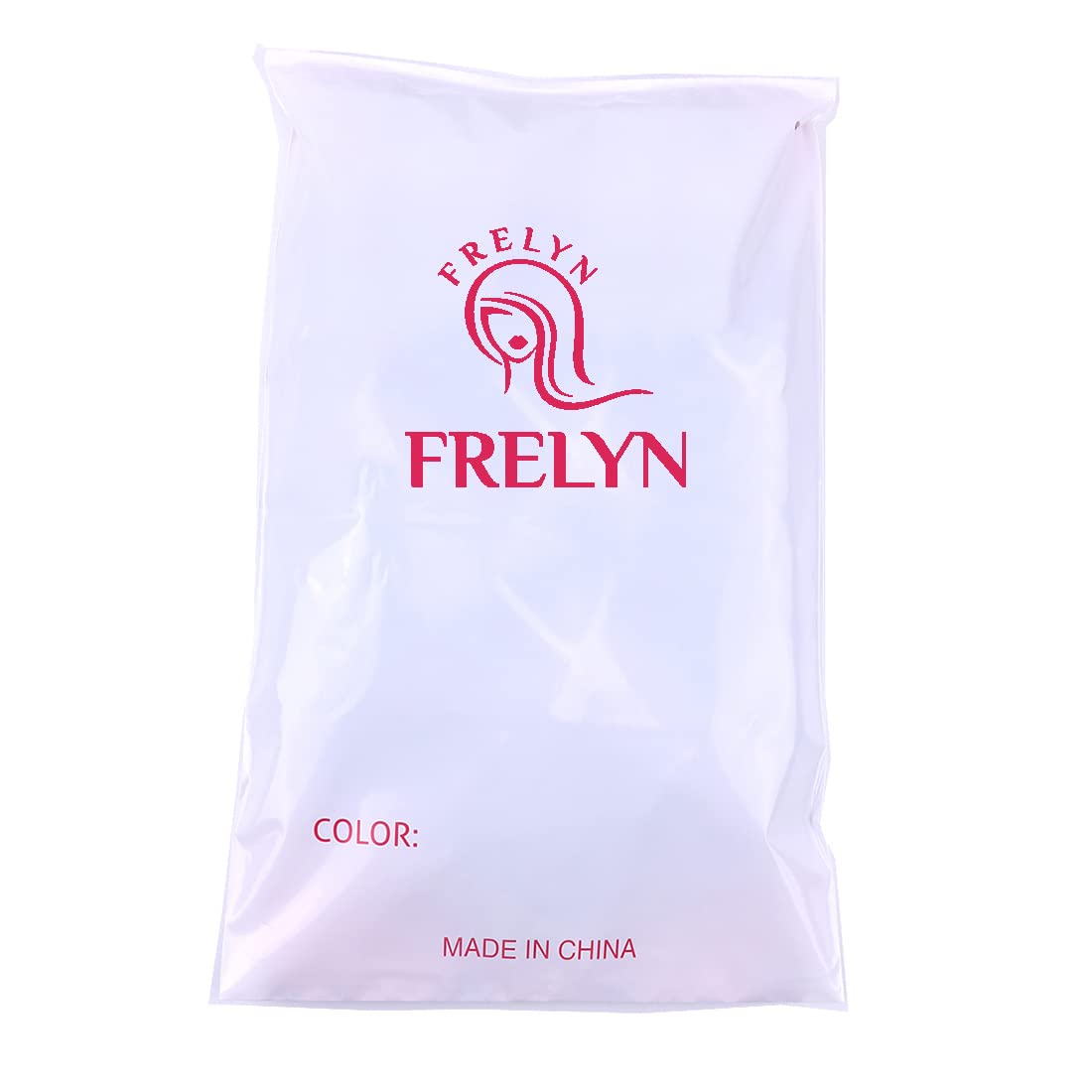 FRELYN partially straightened bundle showing heat-resilient fiber styling option