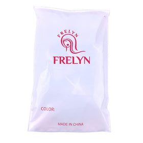 FRELYN partially straightened bundle showing heat-resilient fiber styling option