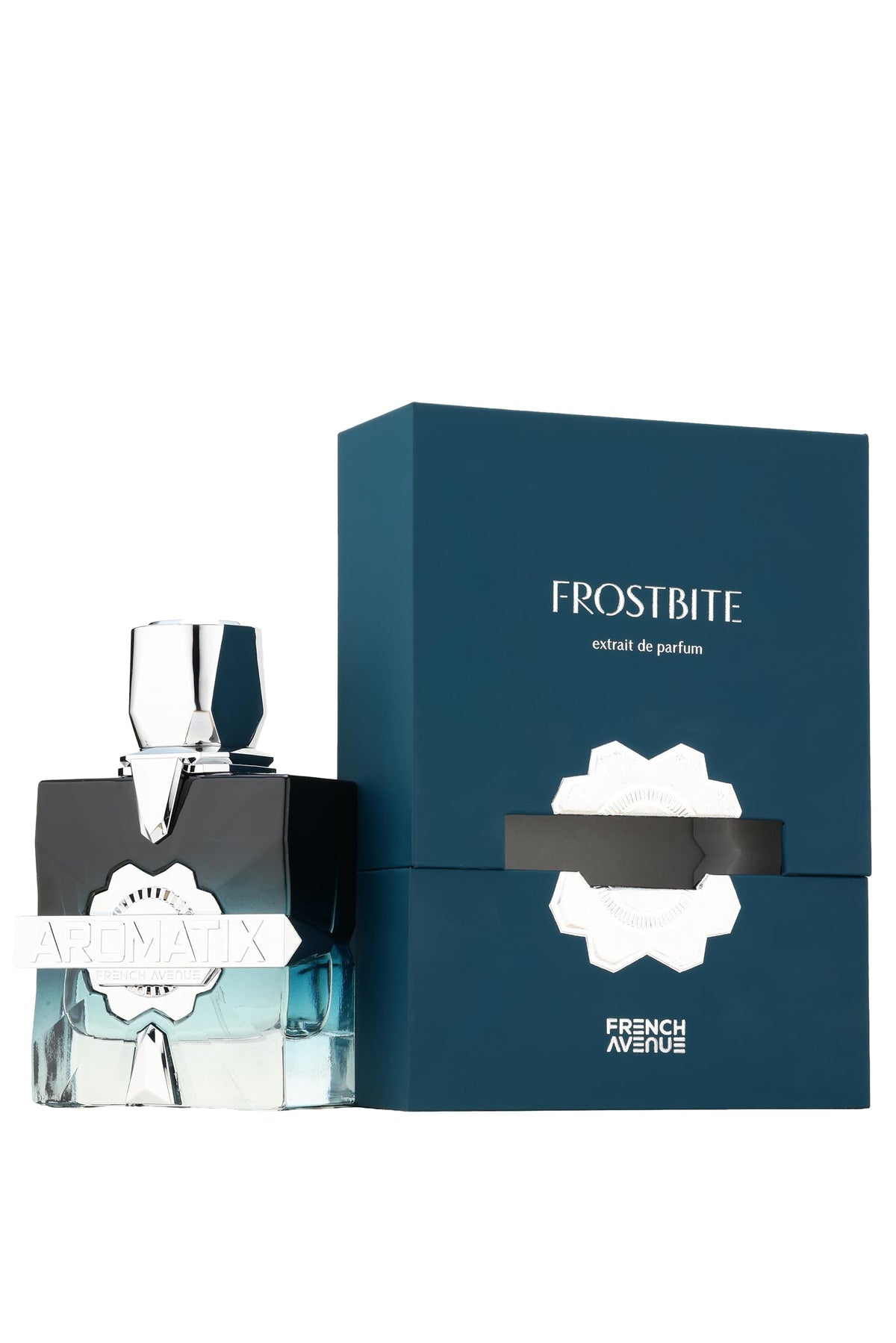 French Avenue composition flatlay with mango, jasmine, amber illustrating scent layers