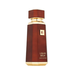 Wrist being sprayed with French Avenue Liquid Brun, demonstrates confident application