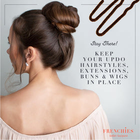 Frenchies rounded tip detail preventing scalp poke and increasing comfort benefit