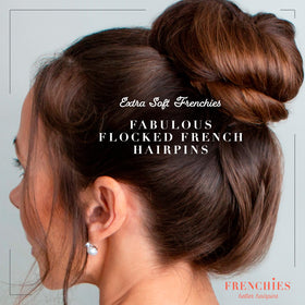 Frenchies comparison of 2-inch and 3-inch pins illustrating size options benefit