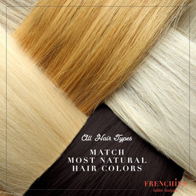 Frenchies holding hair extensions securely without damage
