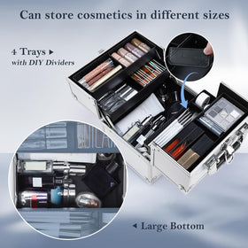 FRENESSA open cantilever trays displaying organized cosmetics for quick access