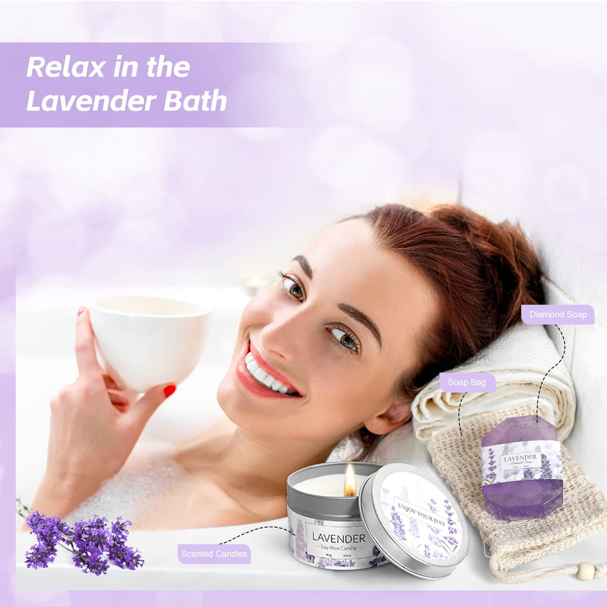 Frerdui bath bomb fizzing in tub illustrating effervescence and fragrant soak benefit