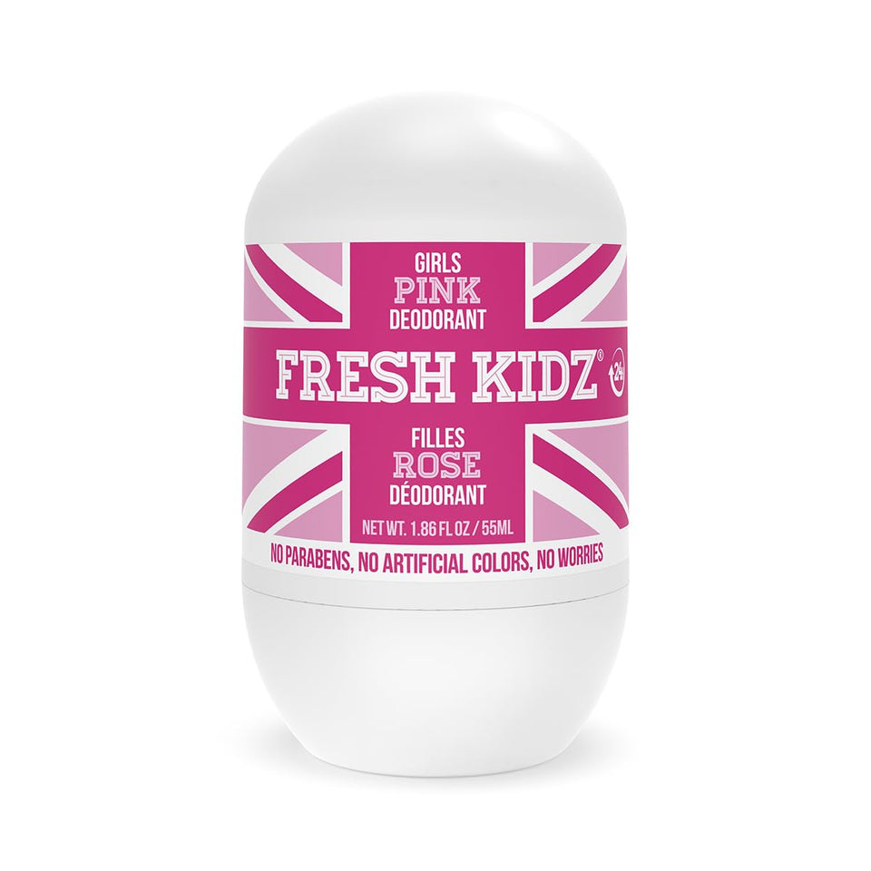 Fresh Kidz front packaging showing pink roll-on and child-friendly design