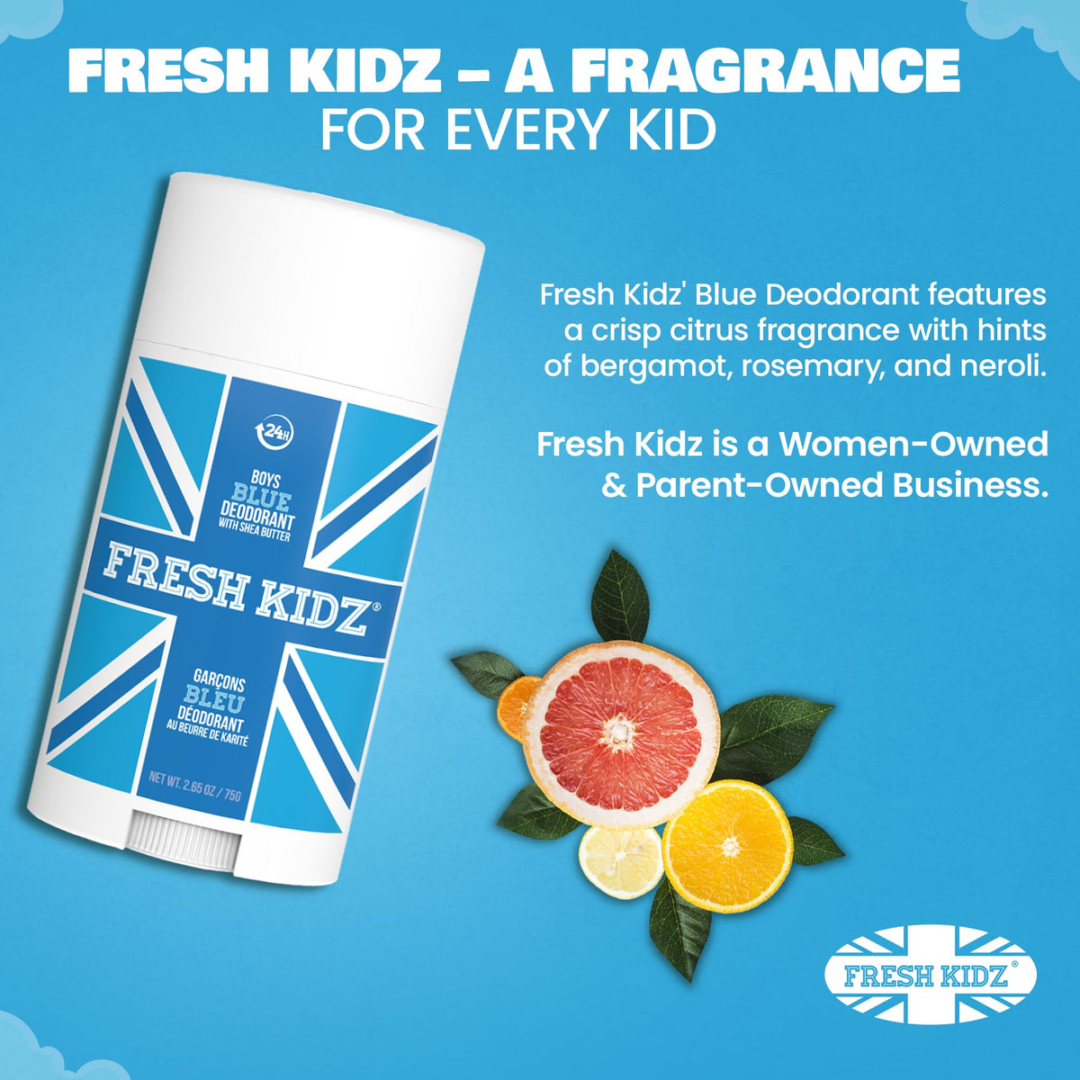 Fresh Kidz in a kid's backpack during sports for confidence on the go