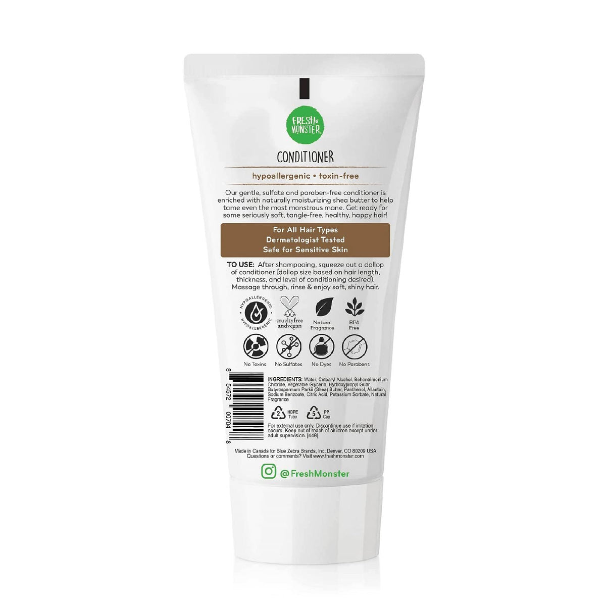 Fresh Monster close-up of creamy conditioner texture offering smooth detangling benefits