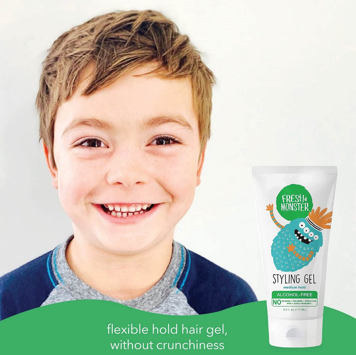 Fresh Monster gel texture close-up showing smooth, non-sticky formula benefits