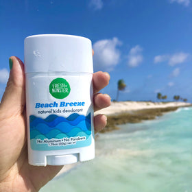 Fresh Monster in a sunny beach-like setting conveying fresh Beach Breeze scent appeal