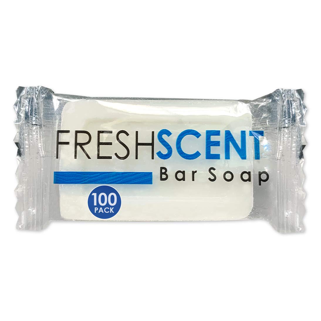 Freshscent front packaging showing 100-pack and clear labeling for storage