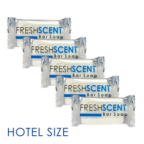 Freshscent individually wrapped bar highlighting hygiene and freshness