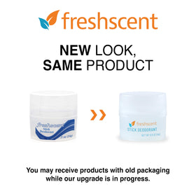 Freshscent close-up of solid gel texture demonstrating smooth application
