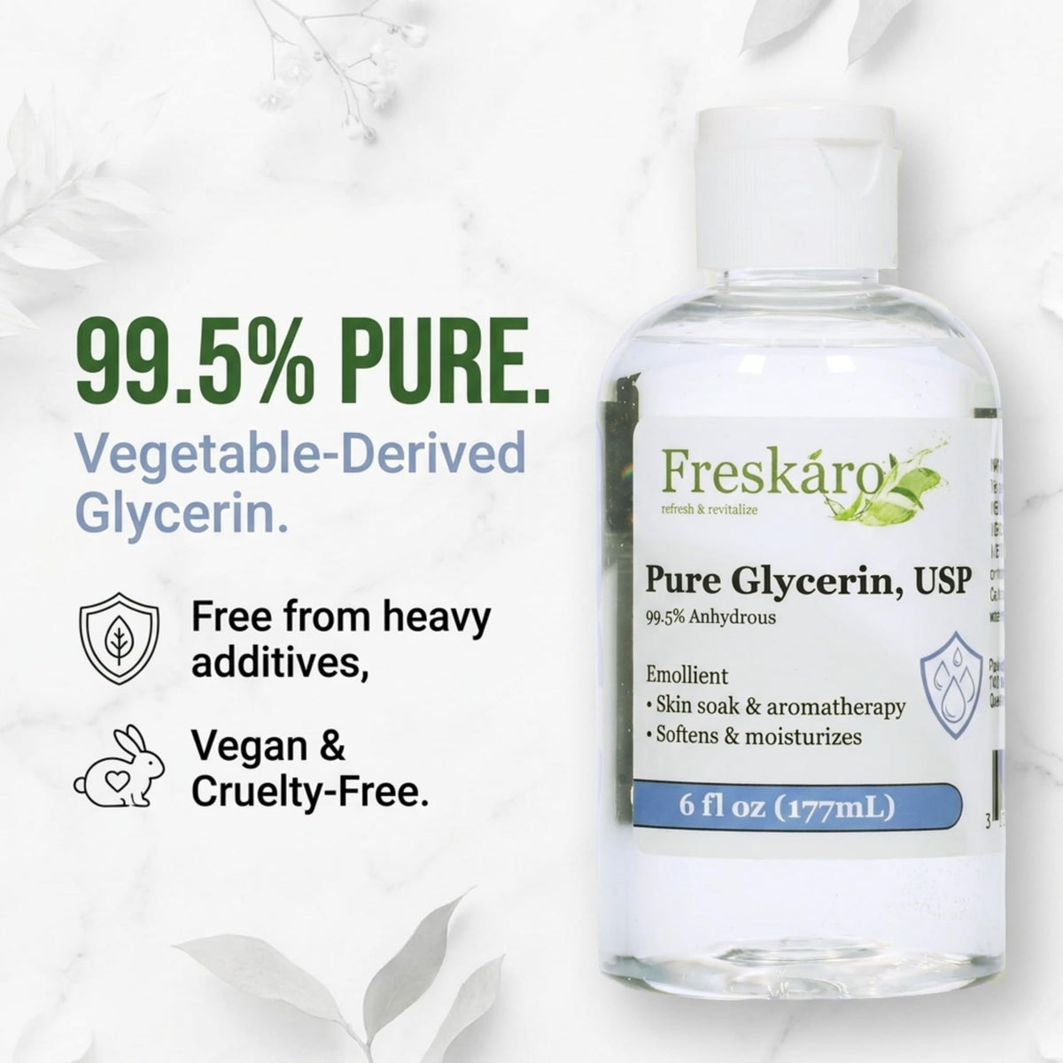 Freskáro close-up of liquid texture illustrating smooth, non-greasy feel