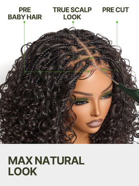 Frodio braided ends and water wave finish adding boho movement