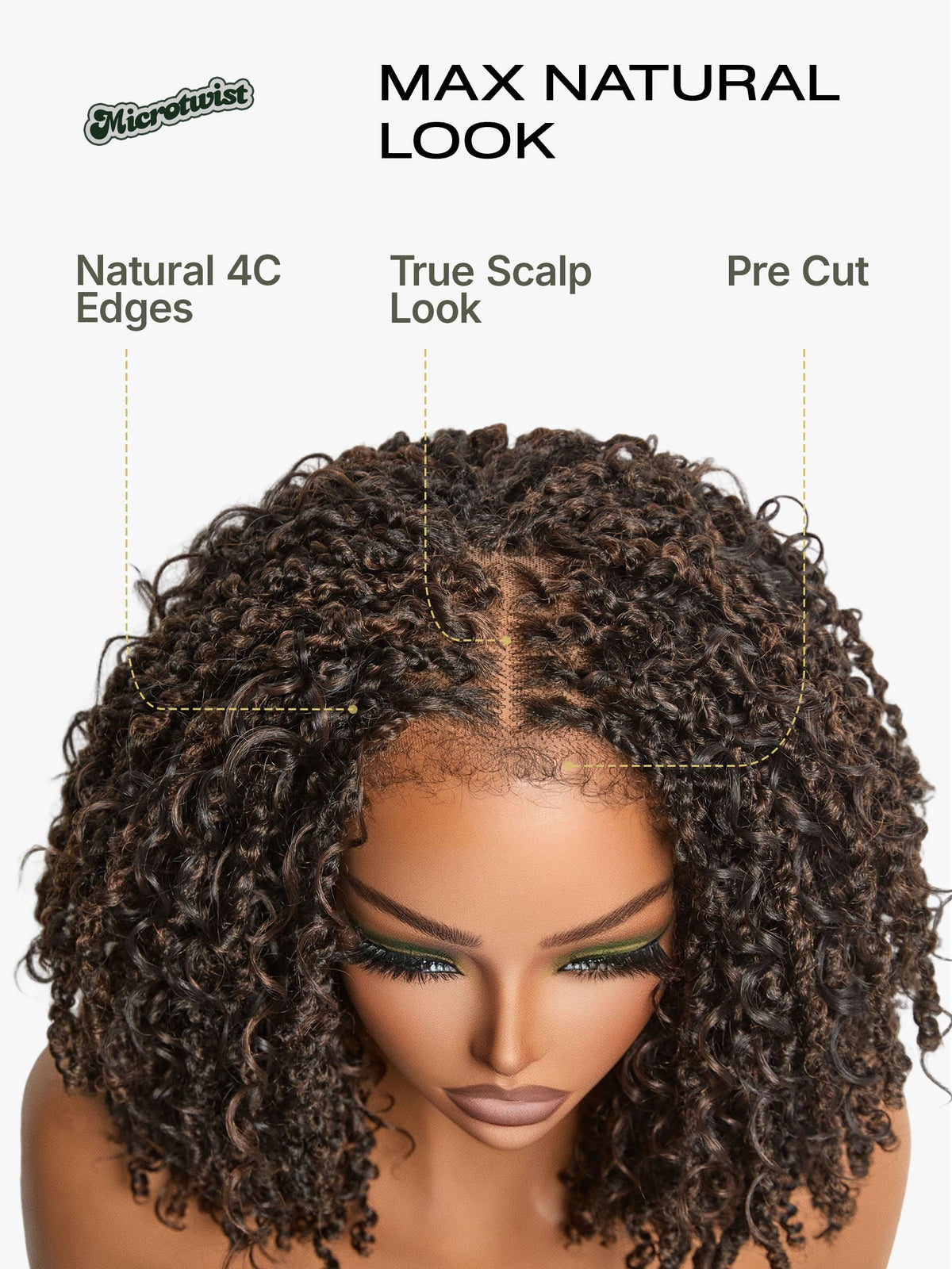 Frodio side profile ready-to-wear style demonstrates secure glueless fit