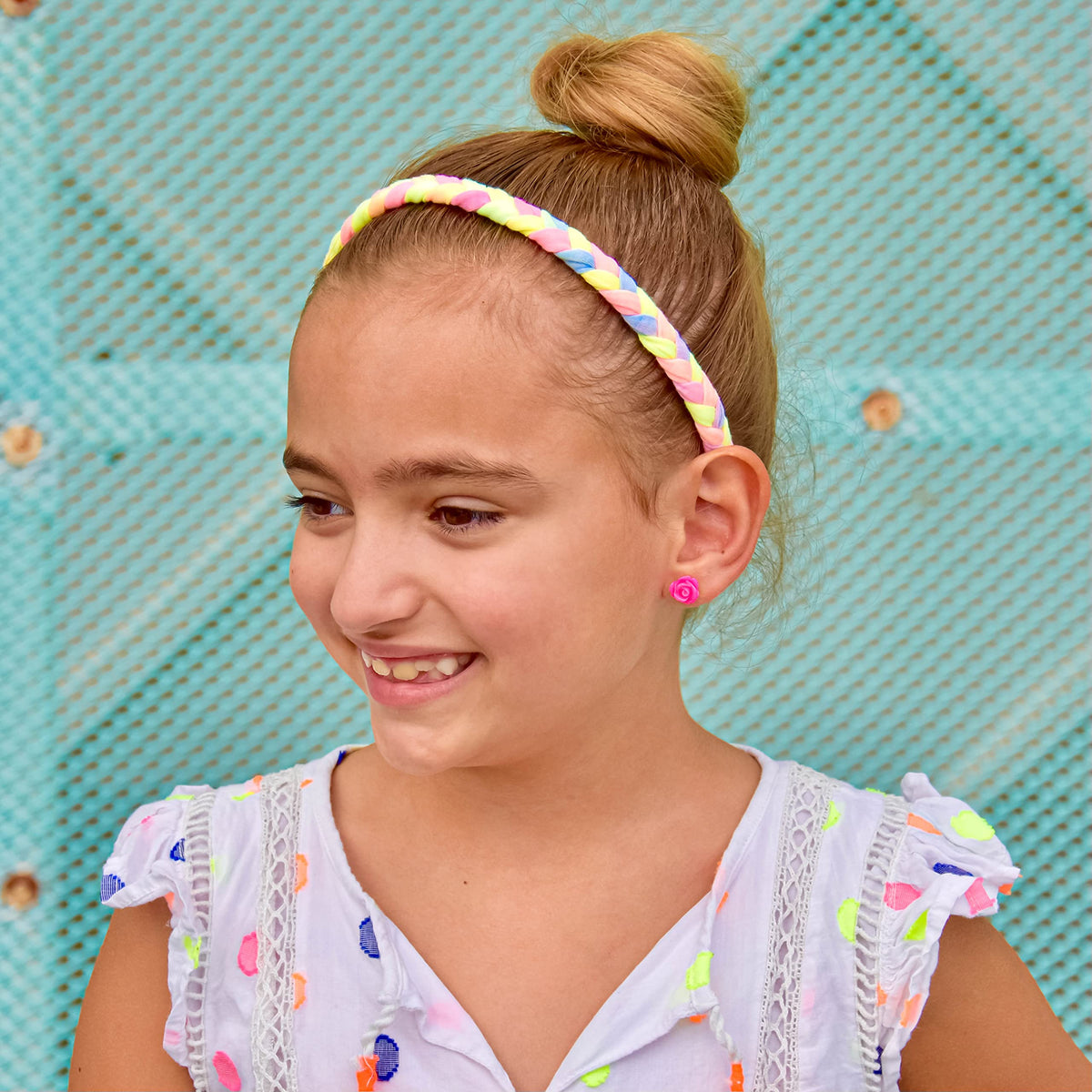 FROG SAC headbands styled in an Easter basket showing gifting and party favor use