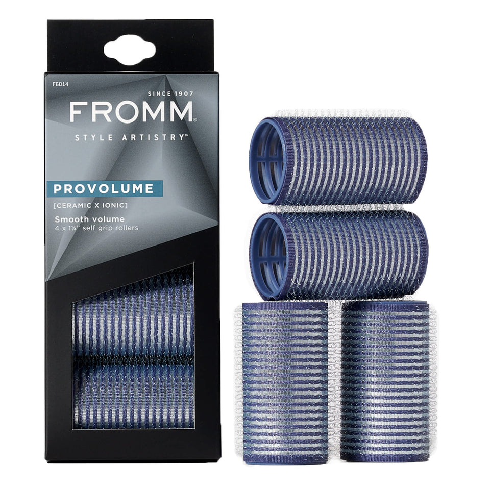 Fromm roller front packaging showing salon-grade set and benefits