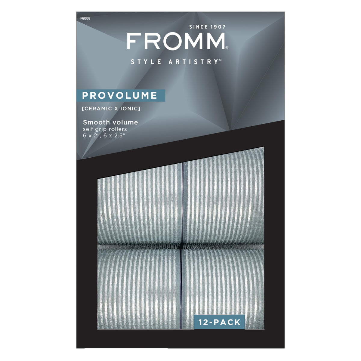 Fromm ProVolume size comparison 2 inch and 2.5 inch showing styling versatility benefit
