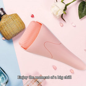 Fronnor roller on bathroom counter styled in spa setting inspiring calming skincare ritual