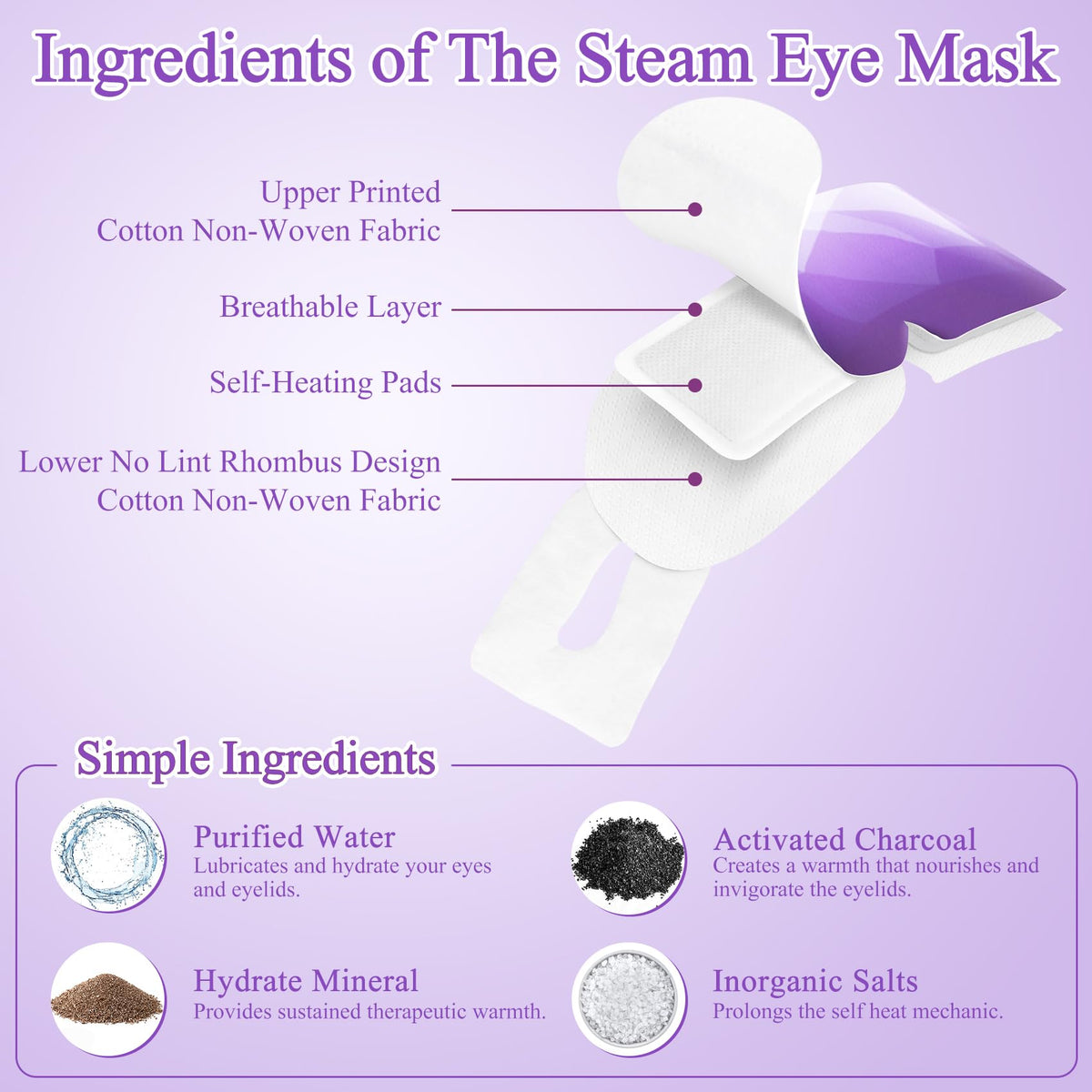 FRSHMORN mask worn during bedtime demonstrating relaxing warm compress