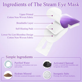 FRSHMORN mask worn during bedtime demonstrating relaxing warm compress