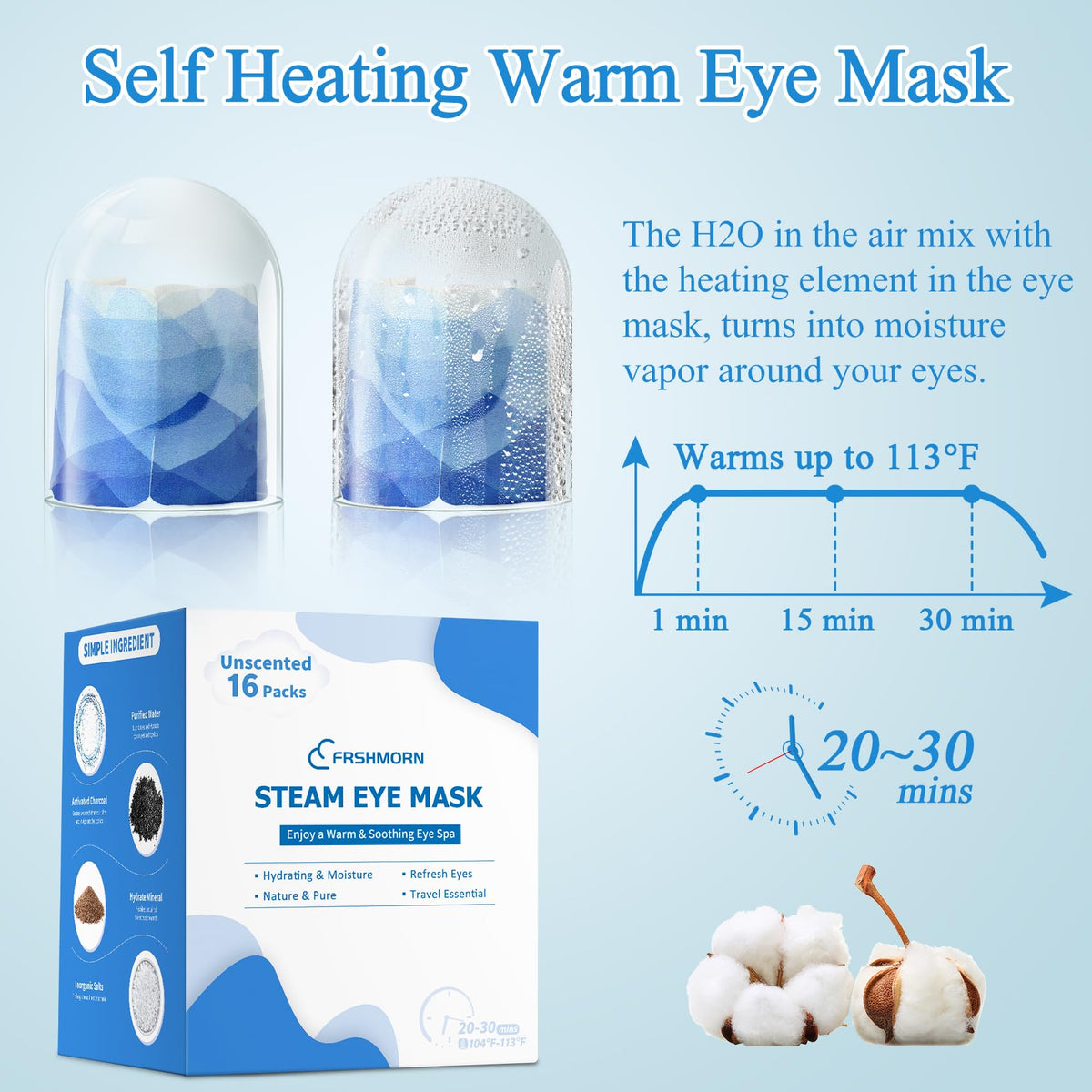 FRSHMORN worn by user during rest to show fit and relaxation benefit