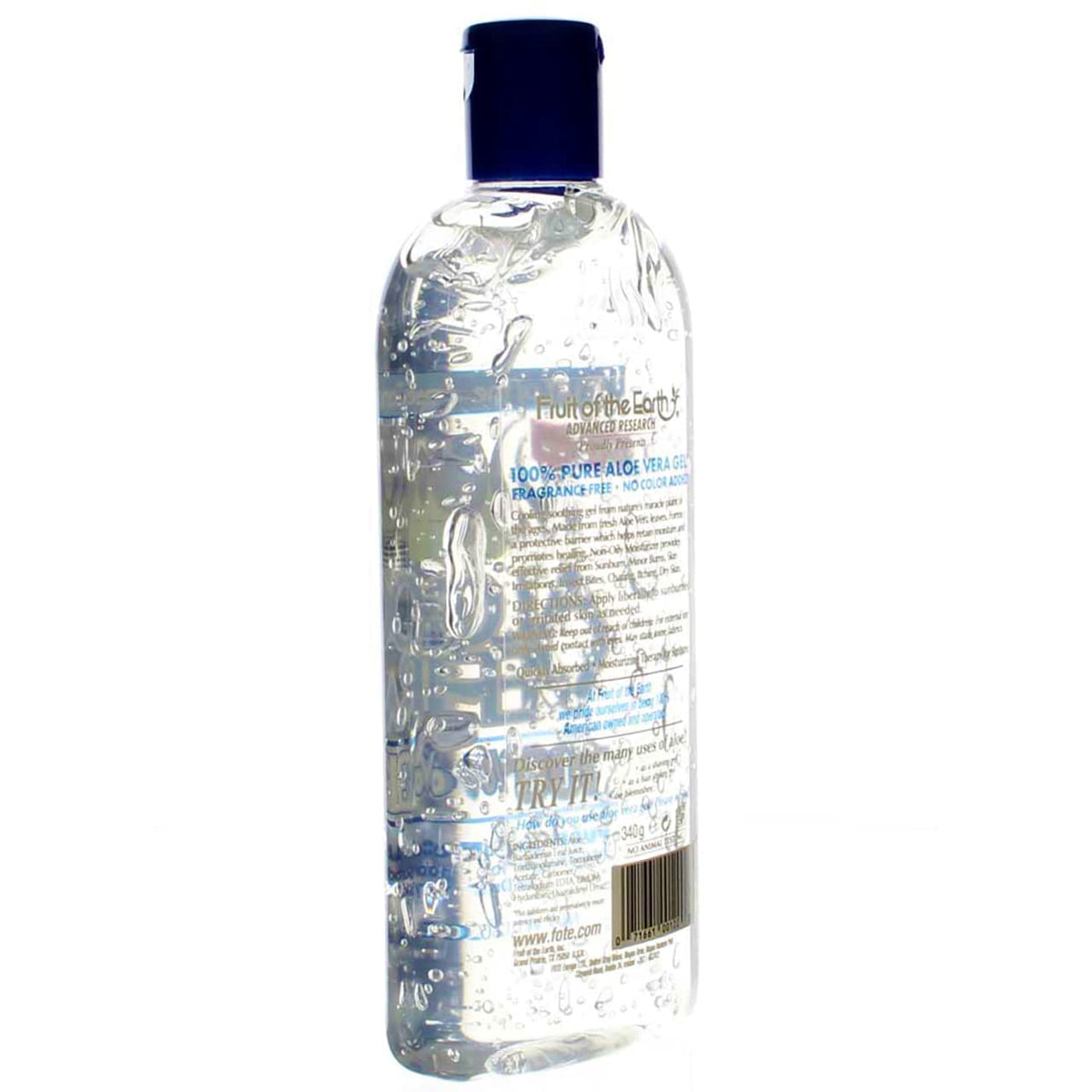 Fruit of the Earth application on hand demonstrating cooling relief and lightweight feel