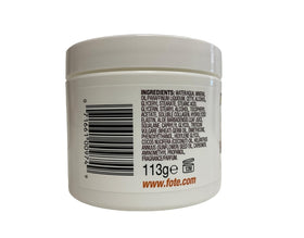 Fruit of the Earth open jar close-up showing creamy texture for soothing dry skin