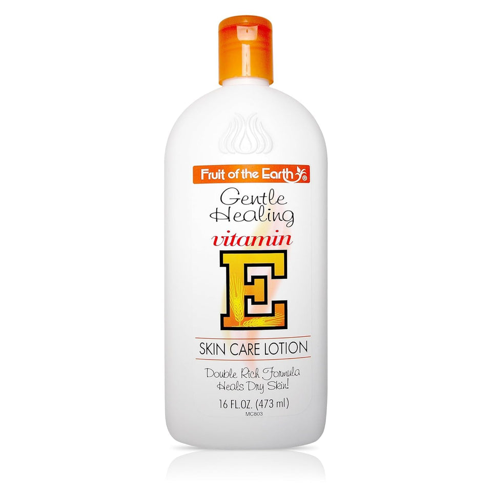 Fruit of the Earth front packaging showing 16 oz bottle and label benefit