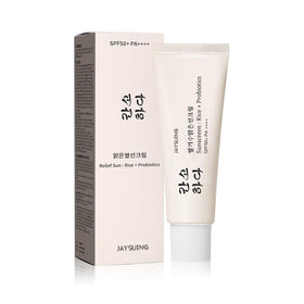 fruitery Relief Sun front packaging showing SPF50+ and PA++++ benefits