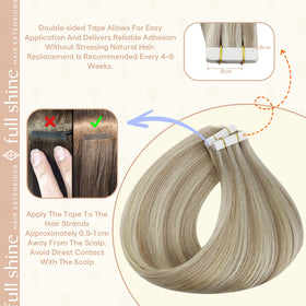 Fshine model wearing 18-inch extensions showing added length and natural movement