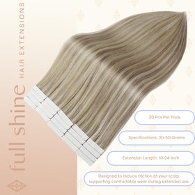 Fshine detail of double-sided tape bond demonstrating secure hold and discrete profile