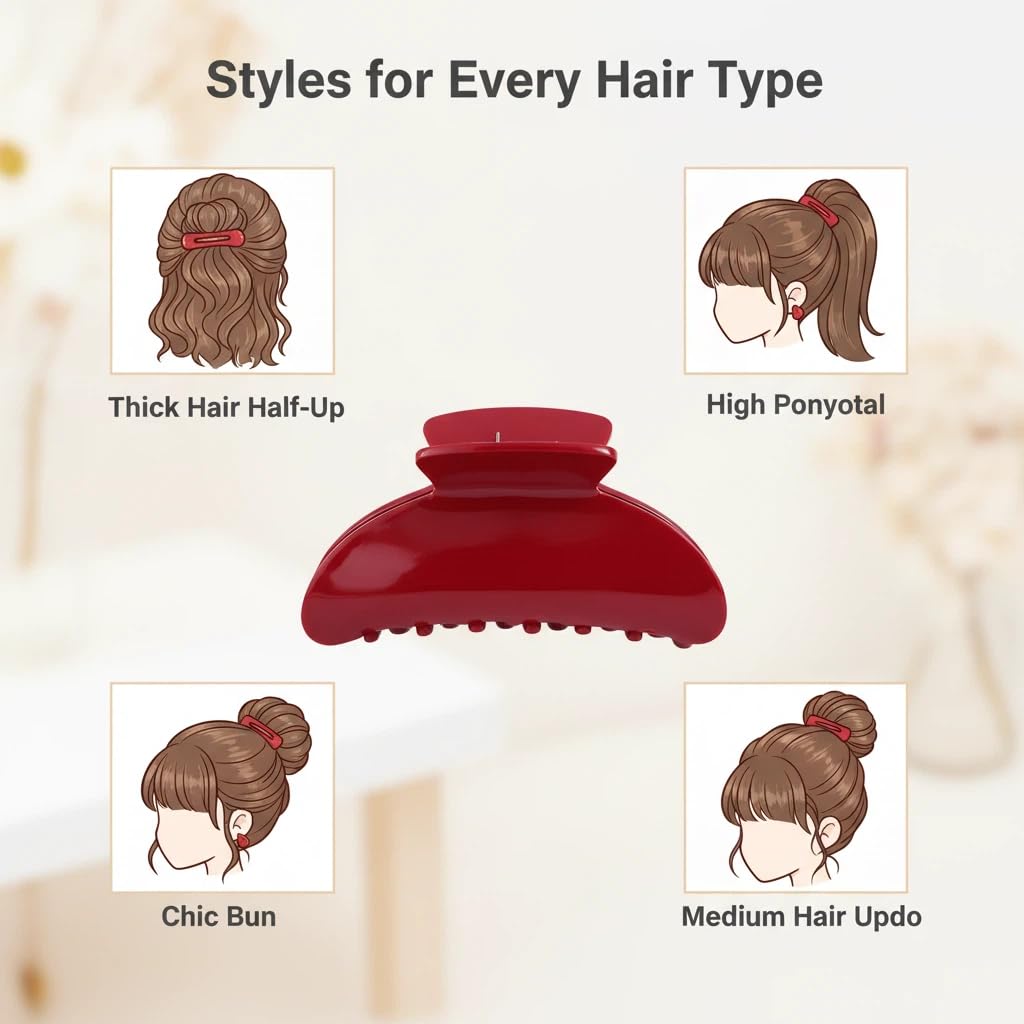 Fsmiling tortoise and red clips shown together emphasizing color options