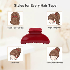 Fsmiling tortoise and red clips shown together emphasizing color options