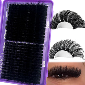 FUBBZRUI grouped cluster strip display showing mixed 12–25mm lengths for quick styling