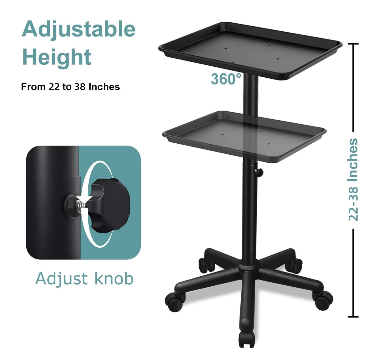 Fuehomue close-up of height adjustment mechanism for ergonomic positioning benefit