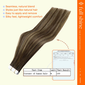 Full Shine weft edge detail demonstrating neat cut and lay-flat benefit