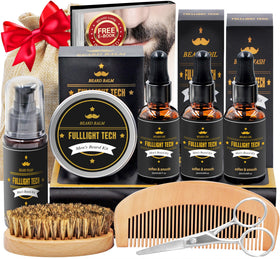 FULLLIGHT TECH front packaging showing complete 10-in-1 beard kit and value