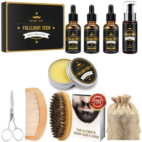 FULLLIGHT TECH wood comb beside ruler showing size and detangling advantage