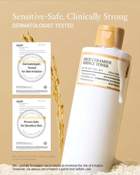 FULLY applying toner by patting to show instant plumping and non-sticky finish