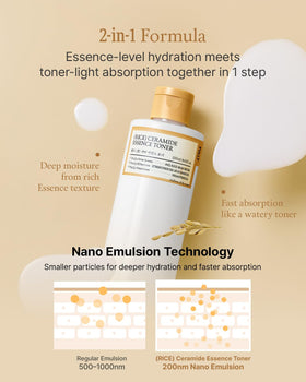 FULLY close-up of milky emulsion texture demonstrating fast absorption and hydration