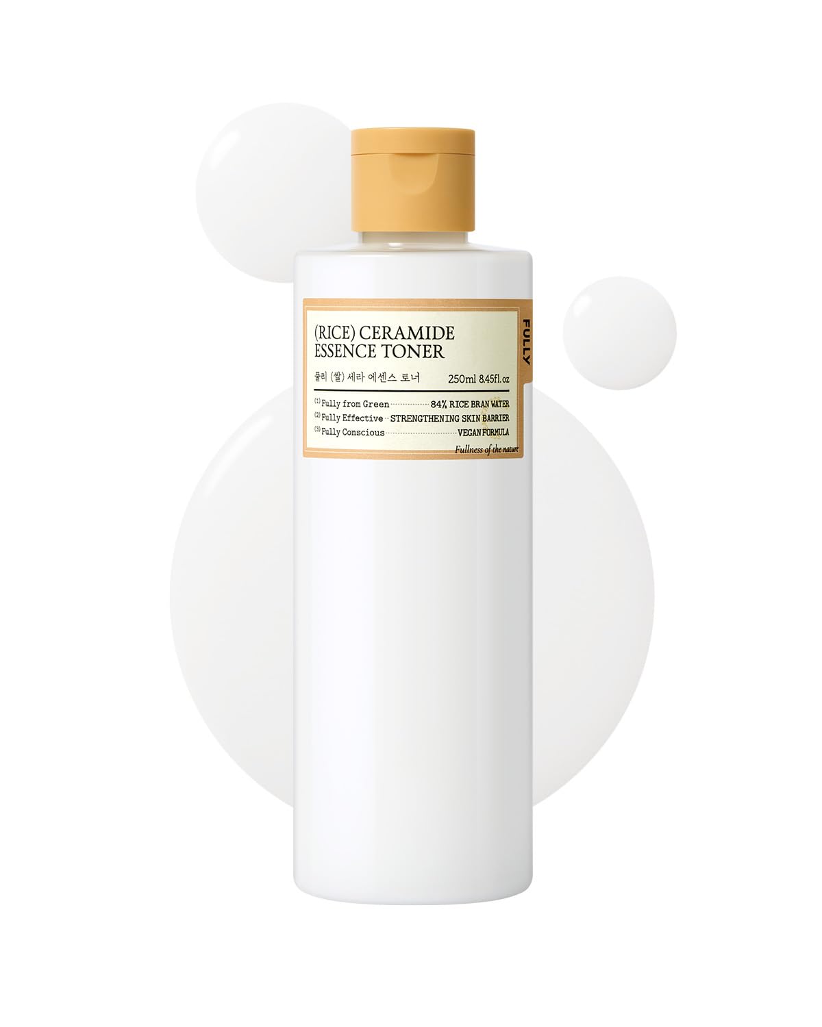 FULLY front packaging showing bottle and brand for clear product recognition and appeal