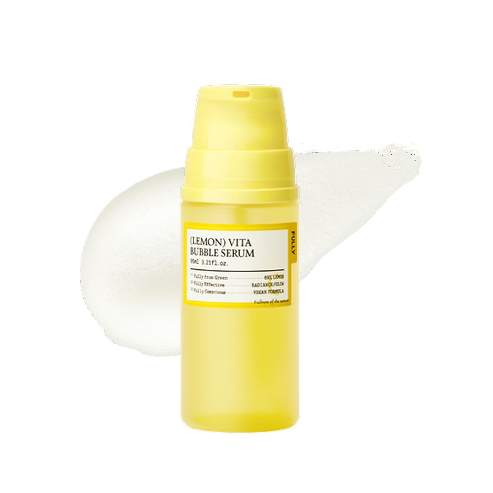 FULLY front bottle showcasing serum and label for instant radiance