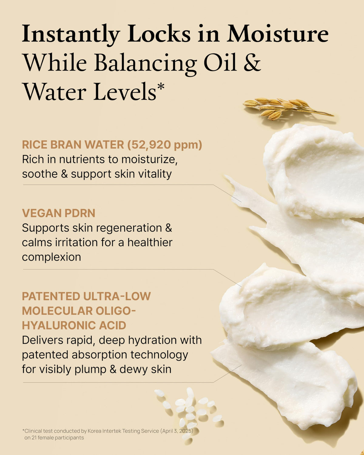 FULLY applied as wash-off mask on cheek showing quick hydration