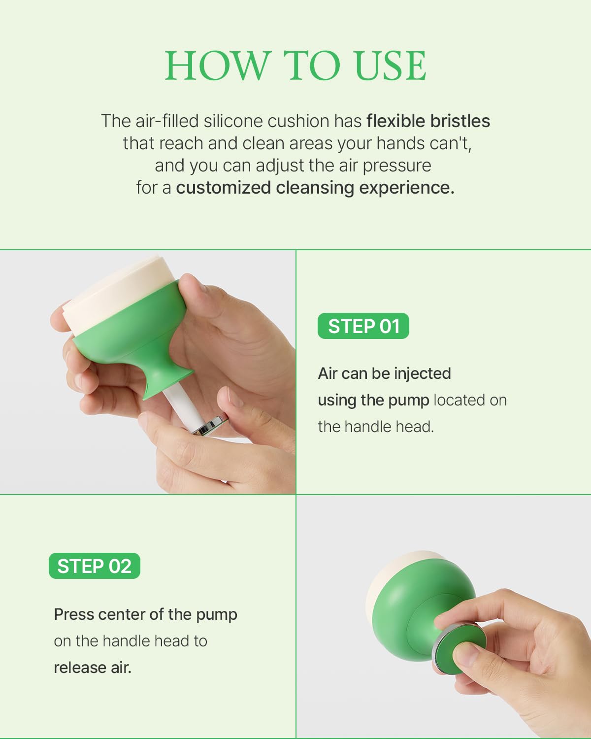 FULLY handheld size comparison showing travel-friendly, compact cleaning tool