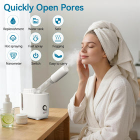 FULOG steamer 360° rotating arm demonstrating flexible positioning benefit