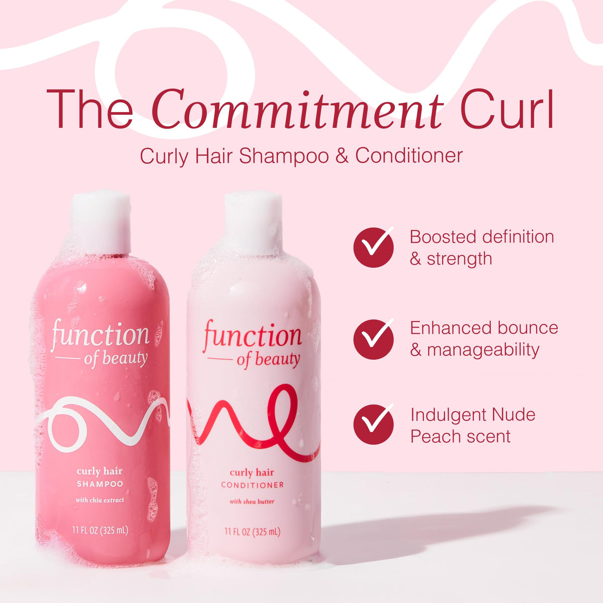 Function of Beauty shampoo pump close-up demonstrating easy dispensing and controlled use